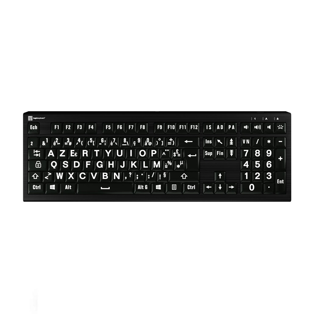 Clavier XL Print gros caractères rétroéclairé PC ou MAC